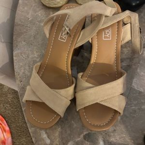 worn once platform sandal